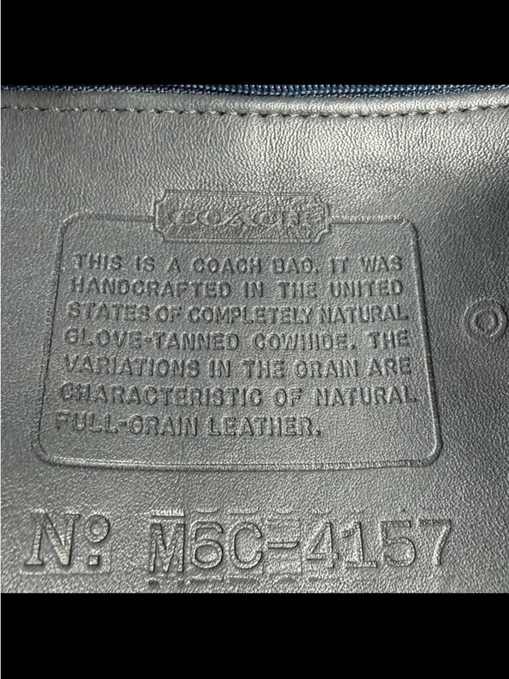 Coach Black Leather Double-Strap Shoulder Bag - Picture 9 of 16